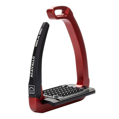 Acavallo Rel-X 180 Stirrups - color: Crimson Red