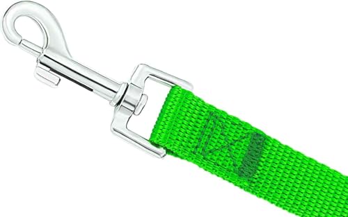 AMAGOOD Dog/Puppy Obedience Recall Training Agility Lead-15 ft 20 ft 30 ft 50 ft Long Leash-for Dog Training,Tie Out,Play,Safety,Camping (20Feet x 1Inch, Green) - color: Green, size: 1 Inch x 20 Feet