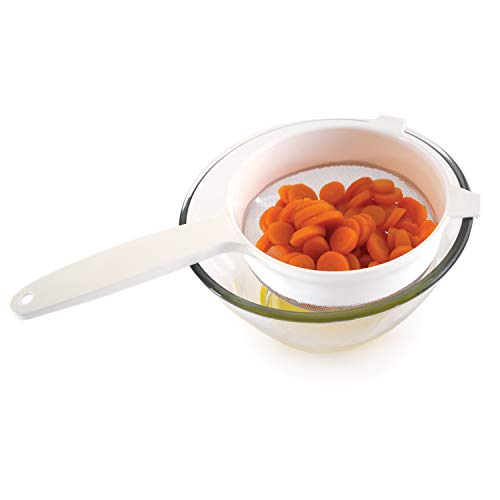 Norpro 2136 Stainless Steel Strainer, 6", White - size: 6"