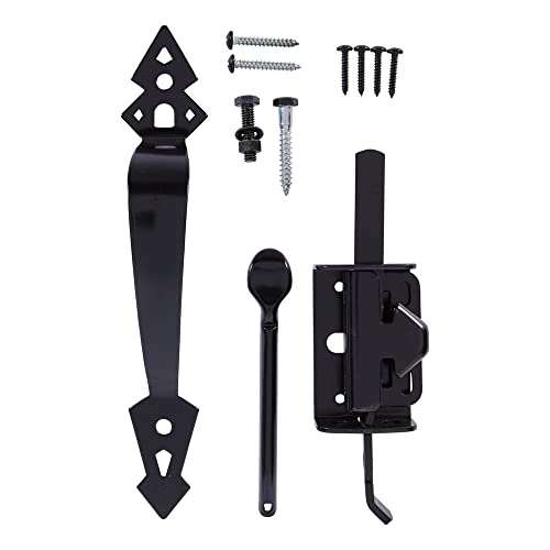 National Hardware Heavy Duty Gate Thumb Latch, Steel, Black - size: No Size