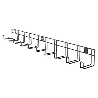 EASY-UP Pro 10 Hook Long Arm Tack Rack | Perfect for Compact Stables | 10-Hook Design | Holds Multiple Tack Articles per Hook | Rust Resistant | 7-Year Warranty