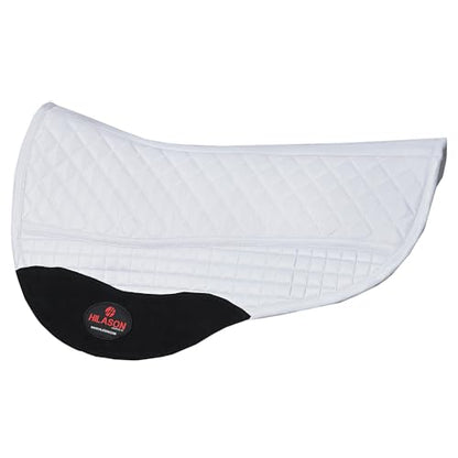 HILASON Western All Purpose Horse English Saddle Pad | All-Purpose - color: White
