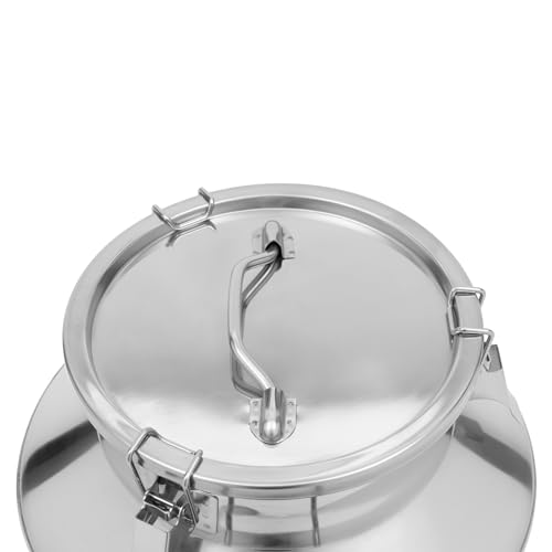 Stainless Steel Milk Can Wine Pail Bucket Milk Can Tote Jug Sealed (60L) - size: 60L