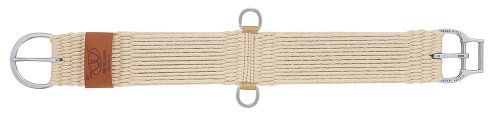 Weaver Equine ‎Roper Horse Cinch, Mohair Blend 27 Strand Saddle Cinch Girth with Smart Cinch Buckle, Western Horse Riding Supplies, ‎Natural - size: 34, style: Straight