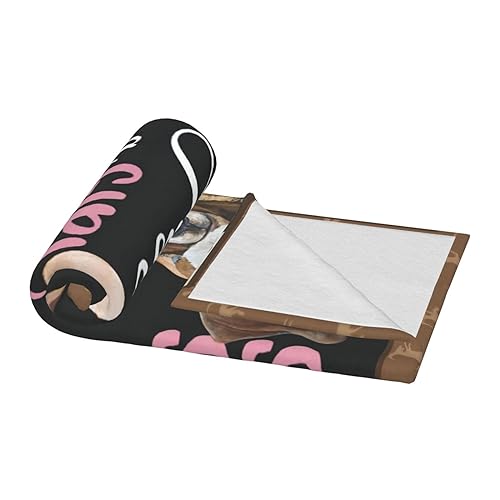 Goat Blanket Gift Just A Girl Who Loves Goats Cozy Plush Throw Blanket Flannel Fleece Ultra Soft Fuzzy Animal Lover Party Blankets for Adult Kids Boys Women Men 60"X50" - color: Three Goats, size: 60"x50"