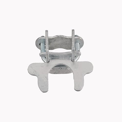 1-3/8" x 1-3/8" Kennel Gate Latch, Chain Link Dog Kennel Latch, for 1-3/8" Kennel Gate Frame & 1-3/8" Kennel Panel Frame, U-Bolt & Nuts Included, Galvanized Steel (1 Pack)