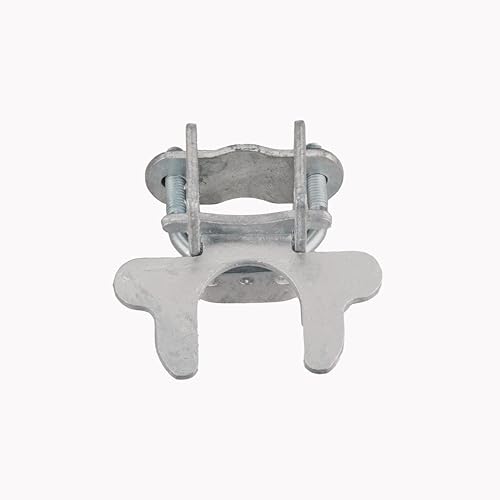 1-3/8" x 1-3/8" Kennel Gate Latch, Chain Link Dog Kennel Latch, for 1-3/8" Kennel Gate Frame & 1-3/8" Kennel Panel Frame, U-Bolt & Nuts Included, Galvanized Steel (1 Pack)
