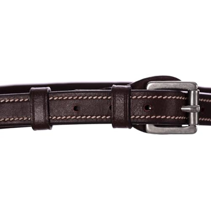 Equinavia Saga Adjustable Padded Fancy Stitched Hunter Bridle with Reins - size: Cob