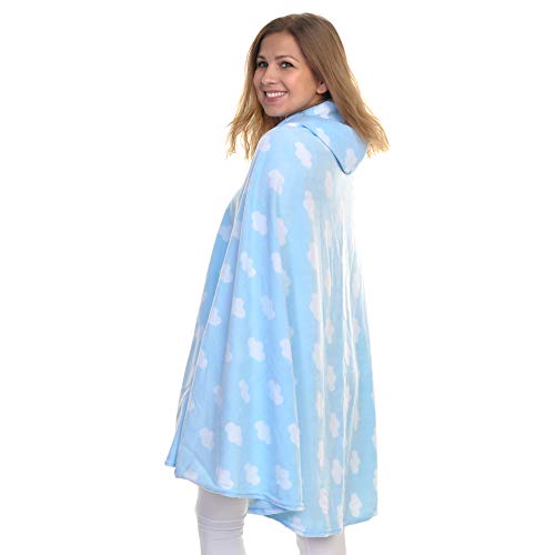 Angelina Women's Cozy Fleece Wearable Blanket or Blanket with Slipper Set - color: Cloud Wearable Blanket, size: One Size Fits Most