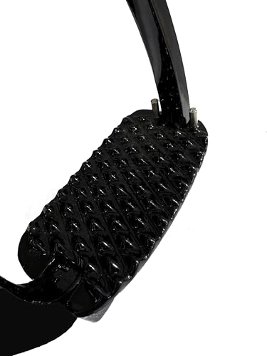 EXTREME Horse Safety Stirrup Irons – Black, Quick Release Aluminum Stirrups Size 4.75 inches