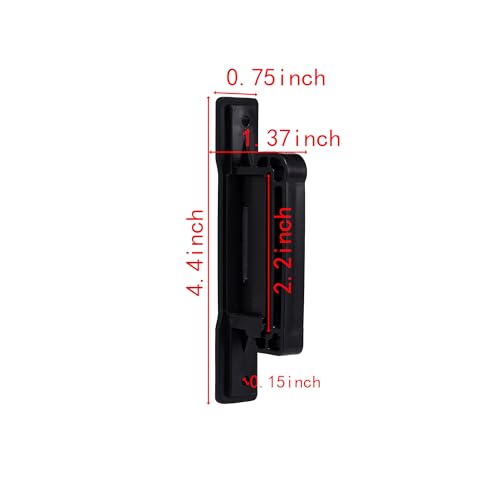 Electric Fence Tape Insulator, Wood Post, Black, 50 - color: black, size: 50
