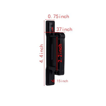 Electric Fence Tape Insulator, Wood Post, Black, 50 - color: black, size: 50