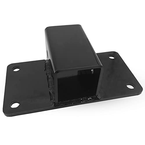 Bolt on Receiver Hitch for Tractor Bucket 2 Inch Receiver Class 3 Maximum Tow Capacity 6,000 lbs Work Well for Tractor Bucket, RV, UTV, Truck, Black - color: Bolt on Receiver Hitch