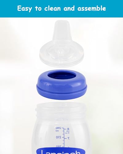 Sippy Spouts for Lansinoh Baby Bottles, Soft 100% Silicone Sippy Cup Nipples, Variable Flow, 6m+, 6 Count - size: 1 Count (Pack of 6)