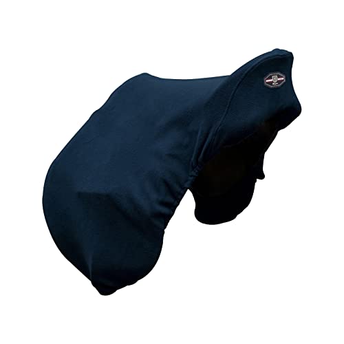 Harrison Howard Fleece Saddle Cover for GP/Close Contact Saddles, Dust Protection, Machine Washable, Elastic Fit -Navy - color: Navy, size: GP/CC-One Size