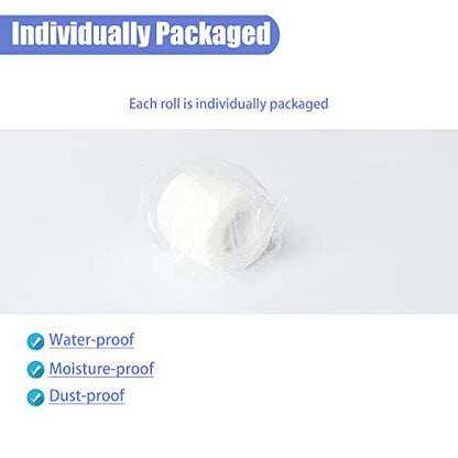 2 Inches Self Adhesive Bandage Wrap Cohesive Wrap, 9 Pack, White - color: White, size: 2 Inch