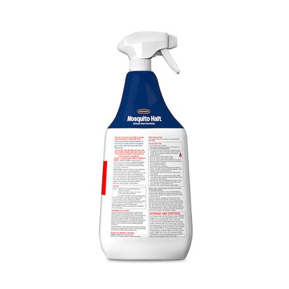 Farnam Mosquito Halt Repellent Spray for Horses, 32 oz | Bug repellent spray kills and repels; Also repels face flies, stable flies, house flies, gnats, mites, chiggers and lice - size: 32 Fl Oz (Pack of 1)