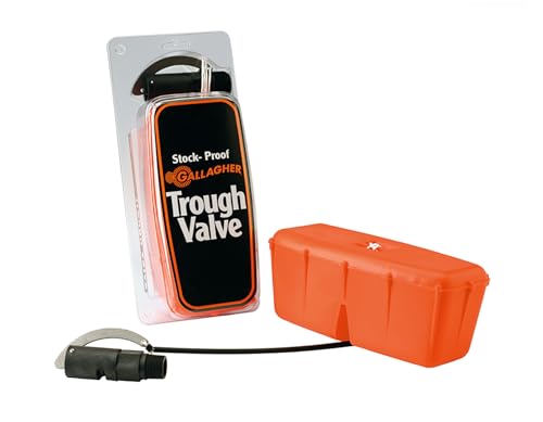 Gallagher 3/4" Poly Float Valve for Livestock Water Tanks | Automatic Water Level Control | Durable, Lightweight Construction | Submersible Float with Cord | Easy Install for Troughs and Stock Tanks