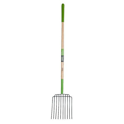 AMES 2826300 10-Tine Welded Steel Bedding Fork with Hardwood Handle, 61-Inch - style: Bedding Fork