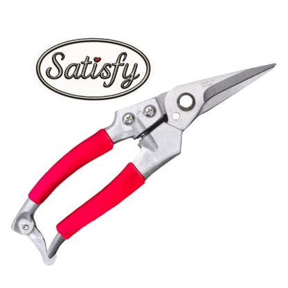 Goat Hoof Trimmers and Farrier Shears – Versatile Hoof, Wire, and Pipe Cutting Tool for Livestock – Silver (Silver-Red 2pack) - style: Silver-Red 2pack