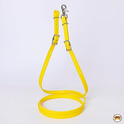 HILASON Western Horse Biothane Leather Rein, Full Size - color: Yellow