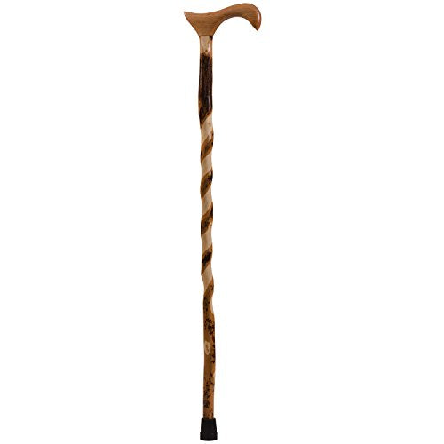Brazos Wooden Walking Canes for Men and Women, Stable Walking Sticks for Seniors, Made in The USA - size: 37 Inch, style: Derby Hickory