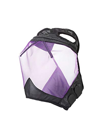 Harrison Howard CareMaster Horse Fly Mask Standard Black/Purple Retro Medium Cob - color: Black/Purple, size: Cob (Medium)