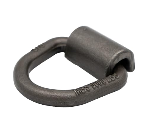 Mytee Products (8 Pack) 3/8" Heavy Duty Weld On D Ring - 9,000 LBS Breaking Strength Tie Down Anchor for Truck Bed - Forged D Rings for Trailer - size: 8 - Pack