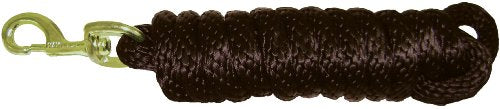 Hamilton 5/8" x 10' Poly Horse Lead Rope with Bolt Snap, Brown - color: Brown