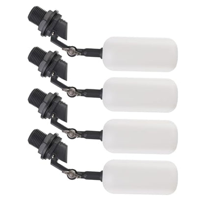 Cxztxcl Plastic Float Ball Valve,1/2 Inch NPT Automatic Water System Filler，Adjustable Arm for Ponds,Float Ball Valve,Automatic Water Level Control，Livestock Water Trough