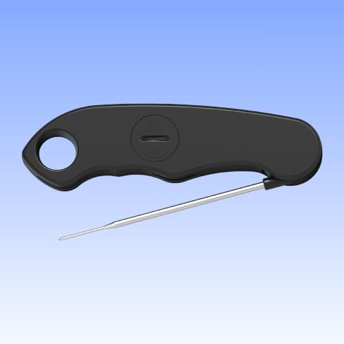 F1 Digital Meat Thermometer - Fast, Accurate, Waterproof - Great for Cooking, Grilling, Baking, Frying - color: Stealth Black