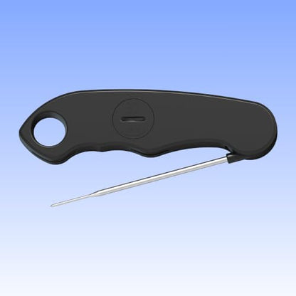 F1 Digital Meat Thermometer - Fast, Accurate, Waterproof - Great for Cooking, Grilling, Baking, Frying - color: Stealth Black