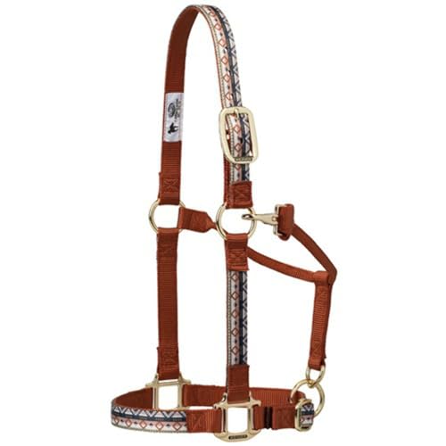 Weaver Leather Adjustable Patterned Nylon Horse Halter, Trekking West, Large