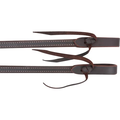 Martin Saddlery Reins Doubled Stitched Split Broke in Feel SR58LATDS - size: One Size