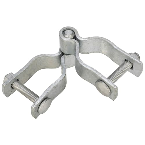 1-5/8"x 1-5/8" Chain Link Fence Gate Post Female and Male Hinge 2 Pack | Chain Link Fence Hinges Heavy Duty Galvanized Steel Chain Link Gate Hinge Kit with Bolts & Nuts - size: 1-5/8" x 1-5/8"