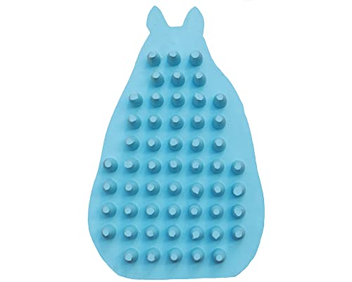 Grewal® Equestrian Grooming Bundle Kit - Comfy Pet Grooming & Bathing Glove - Oval Face Soft Bristles - Great for Thin & Sensitive Skin (Pacific Blue) - color: Pacific Blue