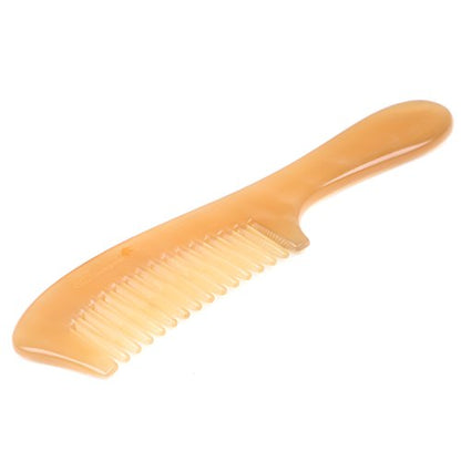 Breezelike Wide Tooth Hair Comb for Women, Natural Detangling Horn Comb - color: Wide Tooth