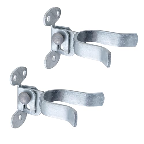 VIVIDA 1-7/8" Wall Mount Gate Latch, Flat Back Gate Fork Latch, 2 PCS - size: 1-7/8" (2 PCS)