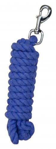 Showman 10' Braided Cotton Lead Rope with Swivel Bolt Snap (Blue)
