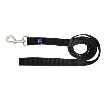 Hamilton 4 ft Nylon Dog Leash, Medium/Large 1" x 4', Black - color: Black, size: 1" x 4'
