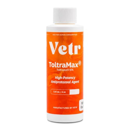 Toltrazuril 10.0% for Horses, Dogs, Cats, 120mL/4 Ounce, for Non-Food Chain Animals - size: 10% Strength | 120mL/4 Ounces