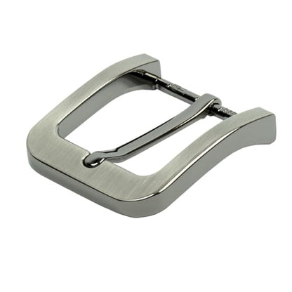 1.5"(38mm-40mm) Belt Buckle Men Replacement Buckle Heavy Duty - color: Gun Black Brushed