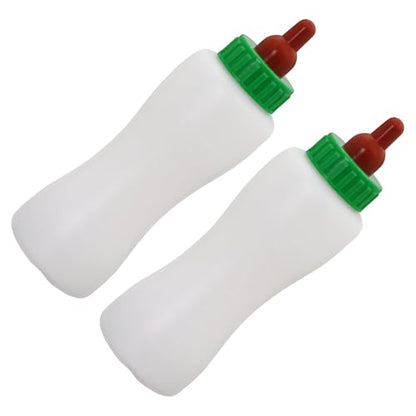 2Pcs Feeding White Lamb Baby Bottle 600ml Goat Bottles