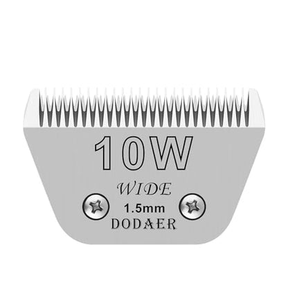 10W Dog Grooming Wide Blades,Compatible with Andis,Oster A5,Wahl KM10 - color: Silver, size: 10W 1.5mm