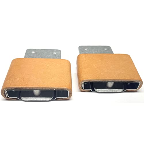 2" Leather Wrapped Blevins Stirrup Buckle Set