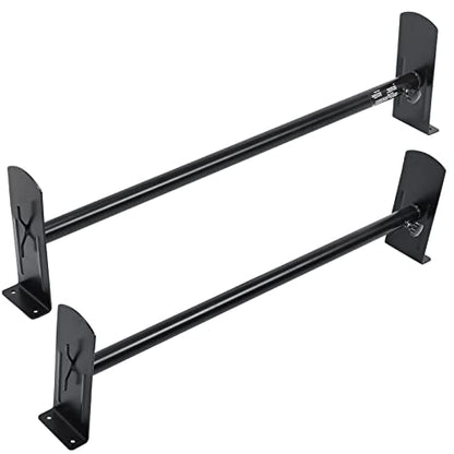 VEVOR Van Roof Ladder Rack, 2 Bars Alloy Steel Roof Racks, 500 LBS Capacity Roof Rack, Adjustable Length 35.8"-52.4", Van Ladder Rack Compatible with Chevrolet Express, GMC Savana, etc, Drilling Mount - size: for Minivans