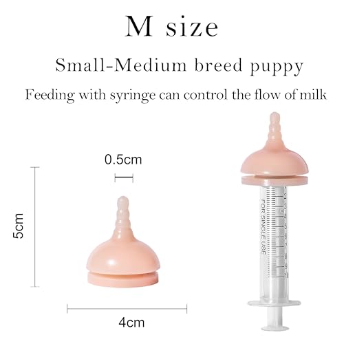 Doggiema Puppy Milk Feeder Nipple Puppy Bottle Puppy's feeders - size: S size for Toy/Small Breed Puppy
