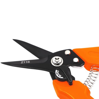 Zenport Z116 Hoof and Floral Trimming Shear with Twin-Blade, 7.5-Inch, for Goat, Sheep, Alpaca and More, Orange - 3 Pack