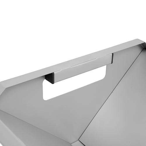 Livestock Feeding Trough 22 Gallon Capacity 45" Hay Feeder Heavy - color: Silvery