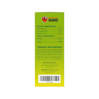 Mosquito Guard 45pcs Mosquito Repellent Incense Cone with 2 Ceramic Dishes - Mosquito Repellent for Patio – No Deet Plant Based Mosquito Repellent Outdoor
